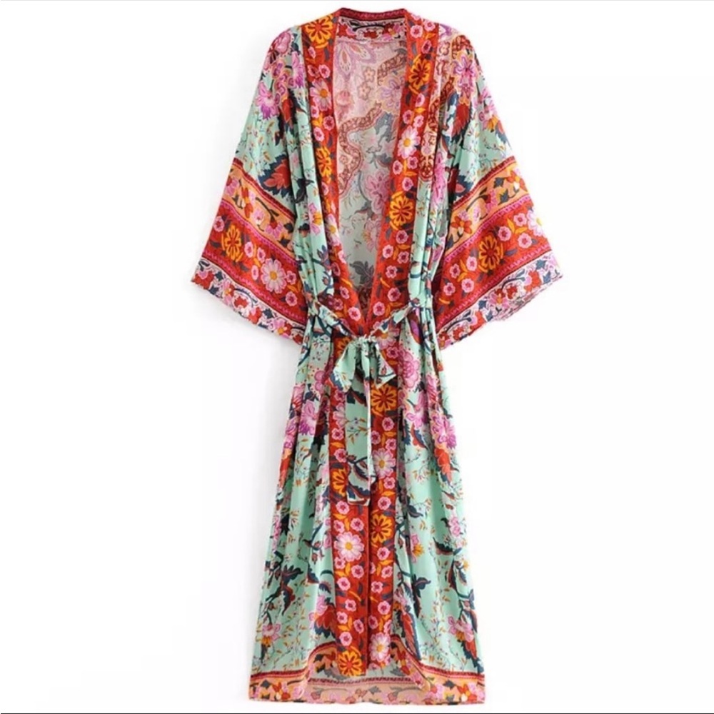 Boho Kimono Duster - Picture 2 of 10